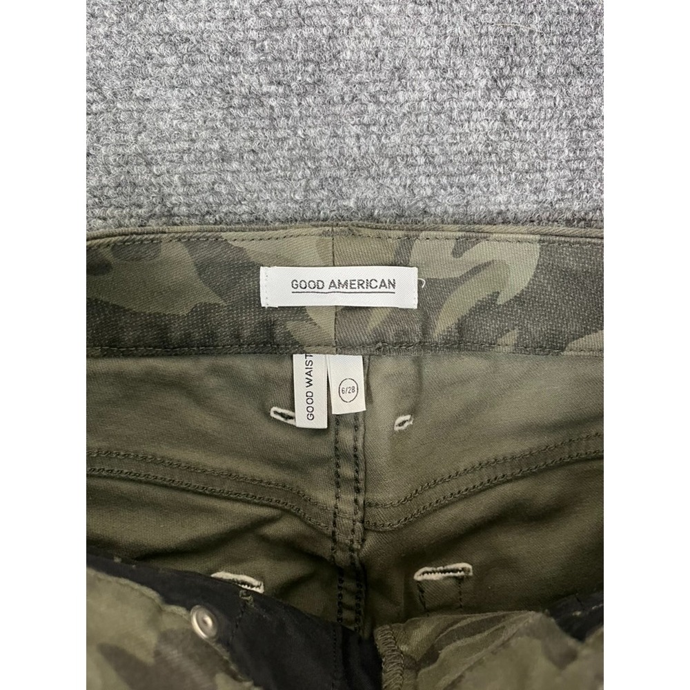 Good American Camouflage Print Good waist Skinny Pants Size 6/28 NWT - Picture 2 of 9